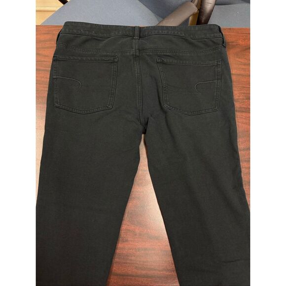 American Eagle Black Super Stretch AEO Knit Jegging Size 14 Short - Picture 5 of 10